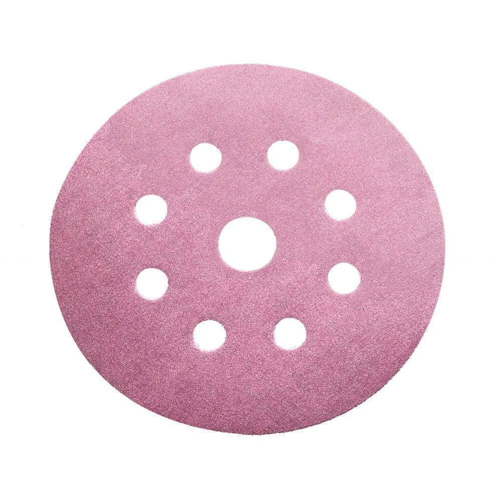 DIABLO 5 in. 400-Grit 9-Hole Sanding Disc with Hook 'n Loop Backing (100-Pack) D469079850400