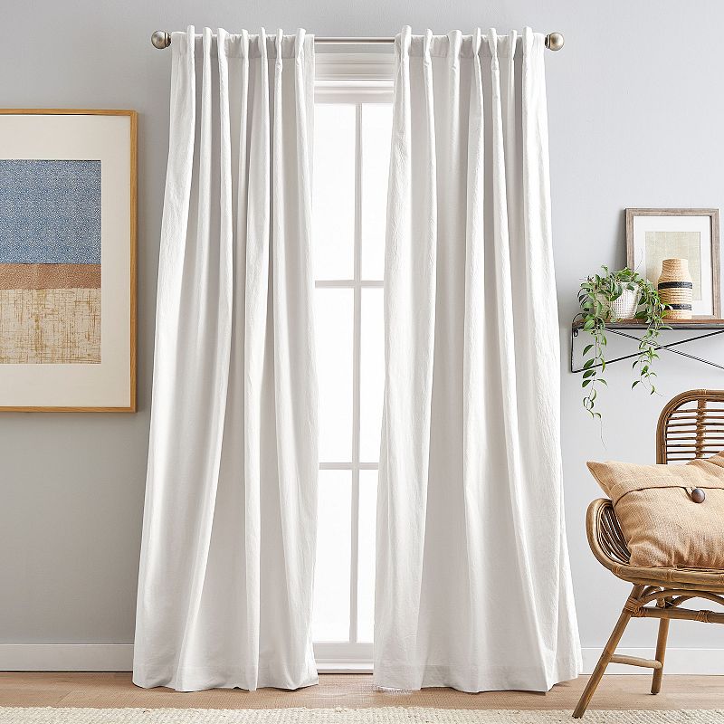 Peri Sanctuary Backtab Lined 2-panel Window Curtain Set