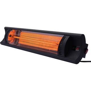 Hanover 1500-Watt Outdoor 35 in. W Electric Carbon Fiber Infrared Heat Lamp in Black HAN1025IC-TP