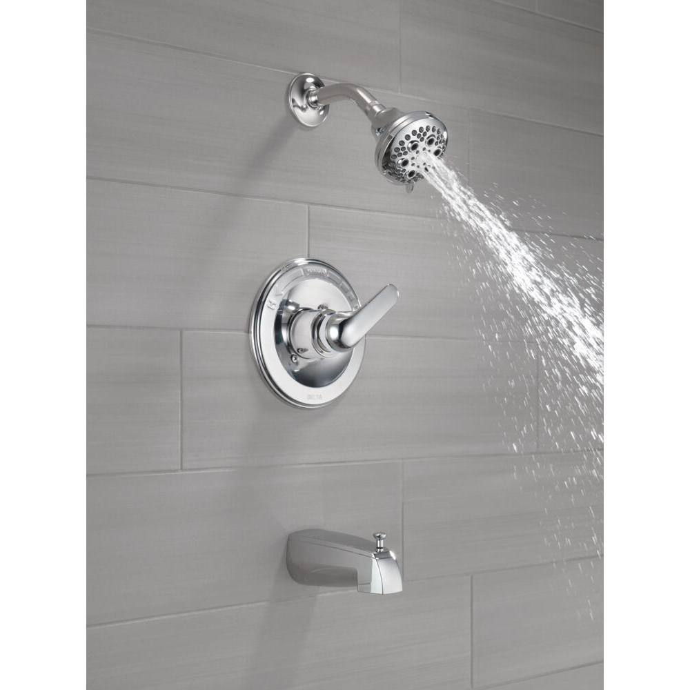 Delta Classic Single-Handle 5-Spray Tub and Shower Faucet in Chrome (Valve Included) 134900-A