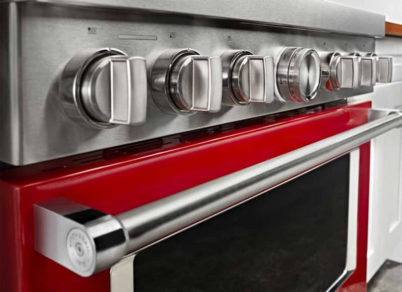 KitchenAid 36 Passion Red Smart Commercial-Style Gas Range With 6 Burners