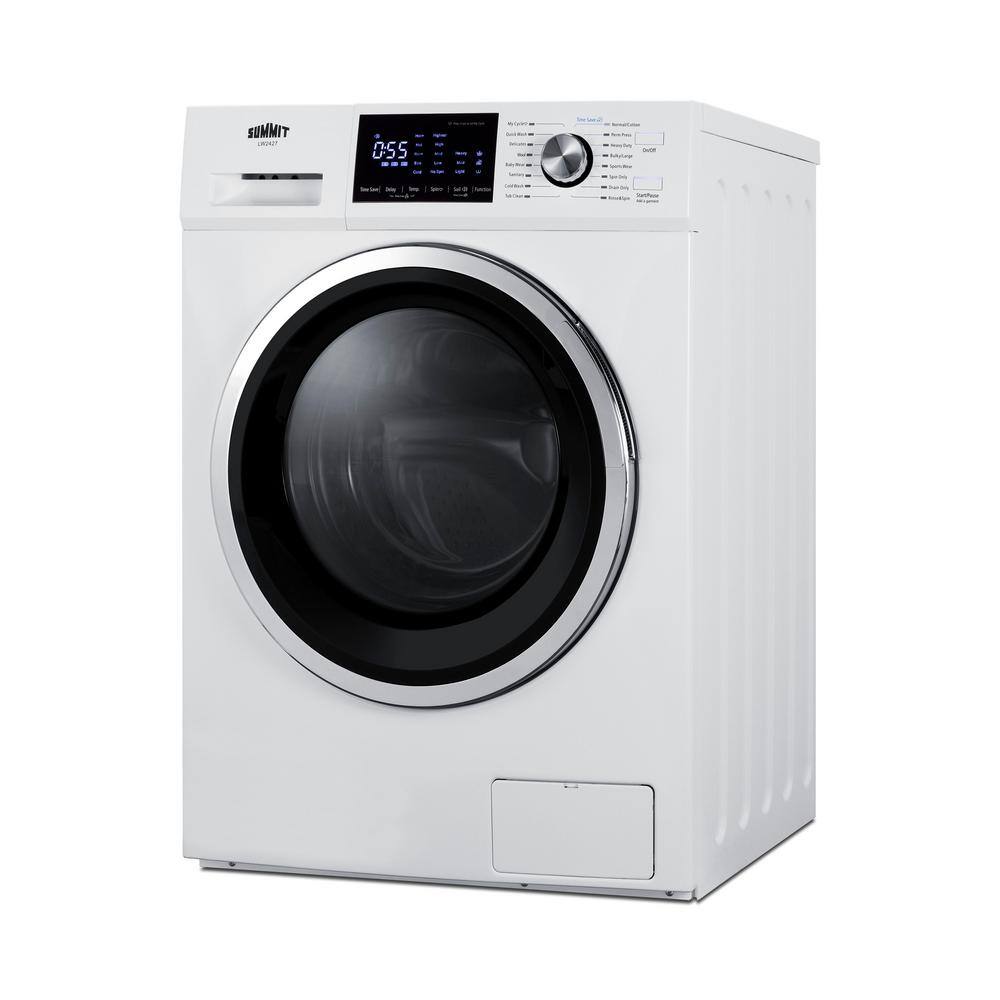 Summit Appliance 2.7 cu. ft. 115-Volt 24 in. Front Load Washer in White ENERGY STAR LW2427