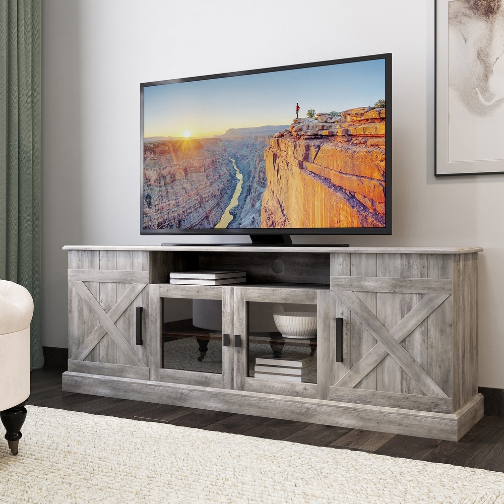 BELLEZE Veropeso Entertainment Stand For TVs Up To 70\