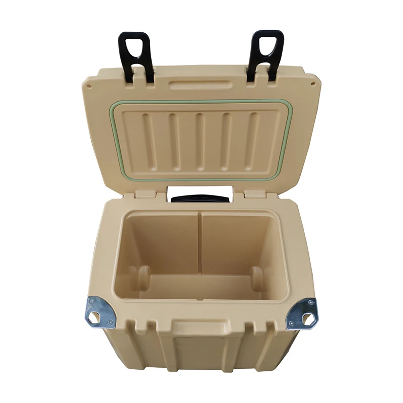 Custom Large Portable Cooler Square Plastic Ice Chest Food Beer Fish Camping Hard Rotomolded Coolers Box