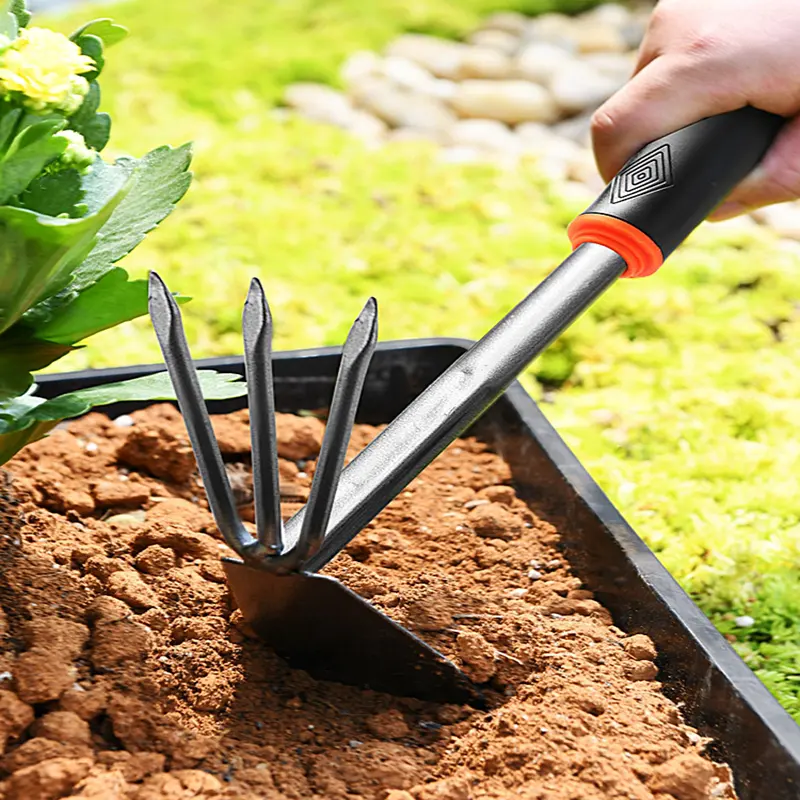 5 pieces transplanting trowel digger small plant out hand garden tools set