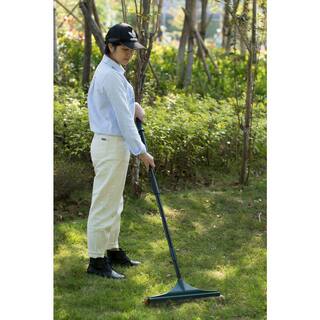 Gardenised Artificial Turf Garden Carpet Rake with Extendable Lightweight Telescopic Handle QI003972