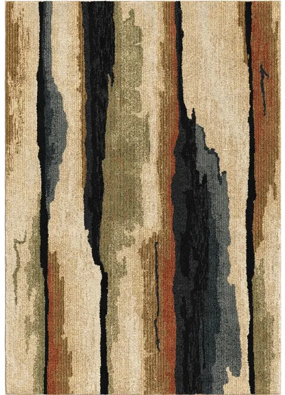 Next-Generation 5 x 8 Rock Cliff Multi-Colored Area Rug