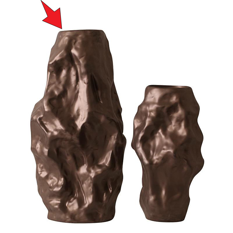 Brown Irregular Vase-A Fa-D2066A