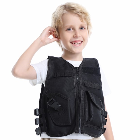 TopTie Kids Tactical Vest Adjustable Military Sold...