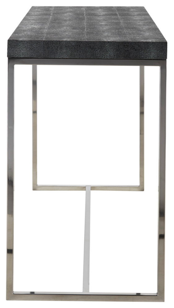 Gray Shagreen Metallic Legs Console Table  Andrew Martin Fay   Contemporary   Console Tables   by Oroa   Distinctive Furniture  Houzz