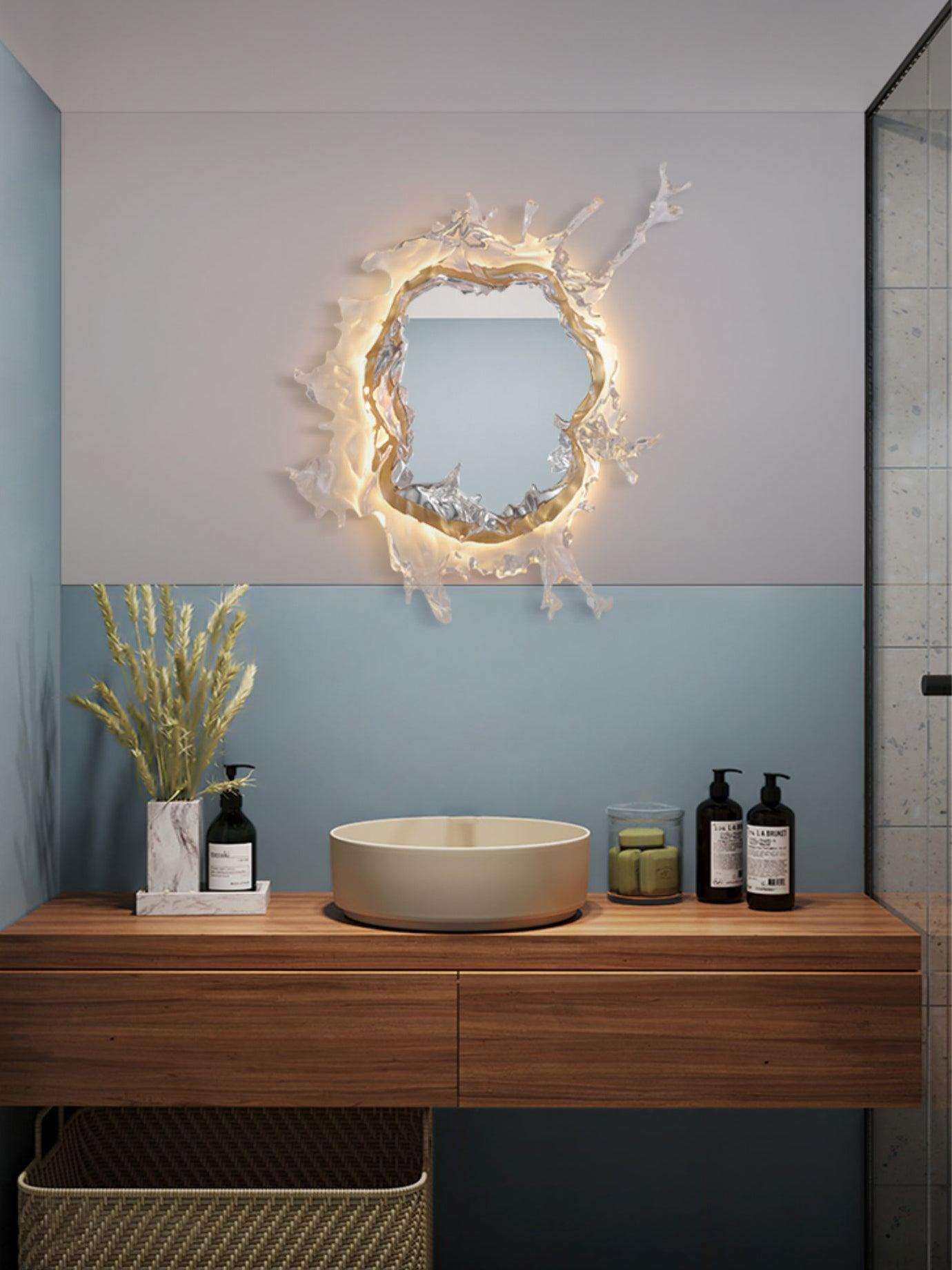 Water Drop Mirror Wall Lamp