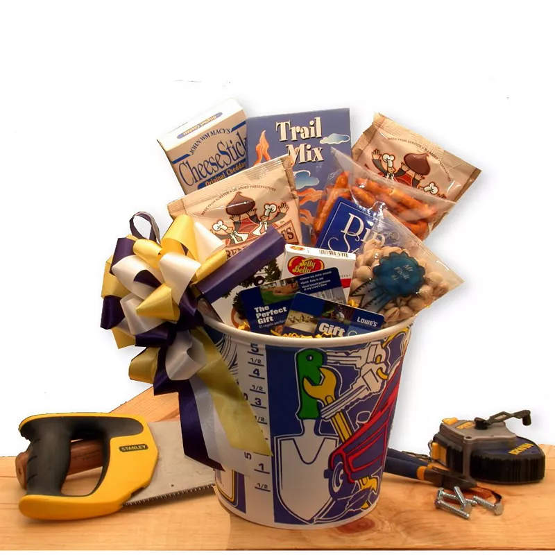 GBDS Men At Work Gift Basket w/ 25.00 Lowes gift card  - Gifts for men