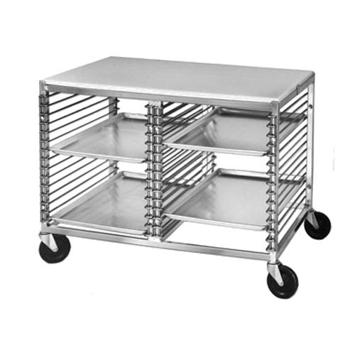 Channel Manufacturing 565/P Bun Pan Rack， With Work Top and Wire Slide， 31-1/2