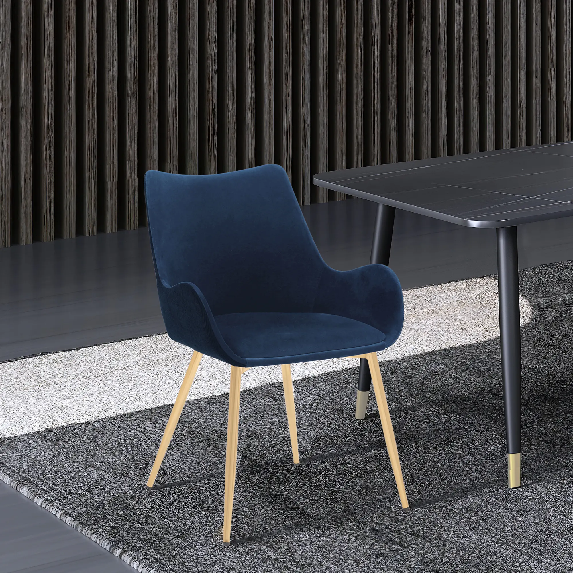 Avery Blue Dining Room Chair