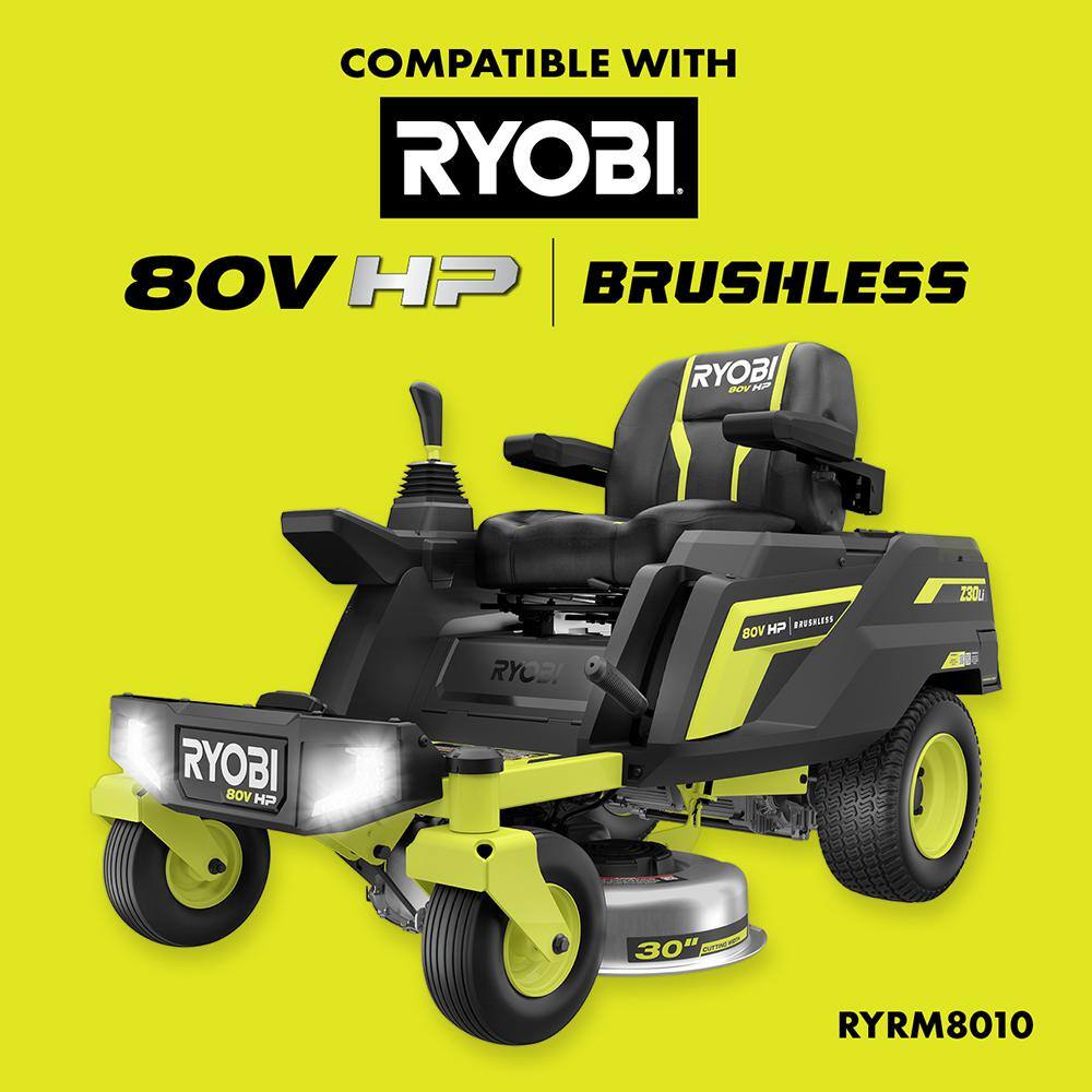 RYOBI Integrated Bagger with Boost for RYOBI 80V HP 30 in. Zero Turn Riding Lawn Mowers ACRM018