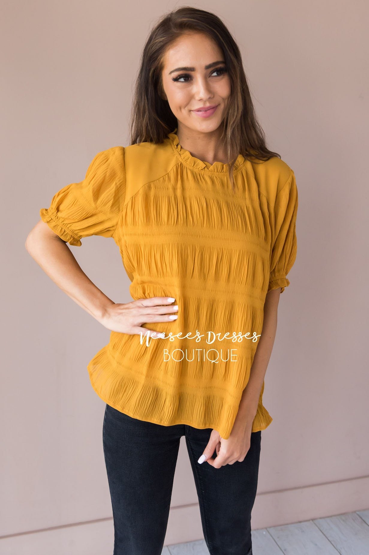 Right Direction Modest Blouse