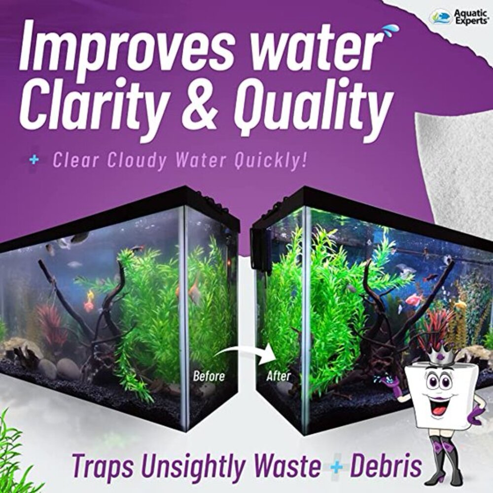 Aquatic Experts - 4 Pack Fine Mesh Bag 3"x8" + Carbon 3.0 + FilterFirst 12"x72" Bundle