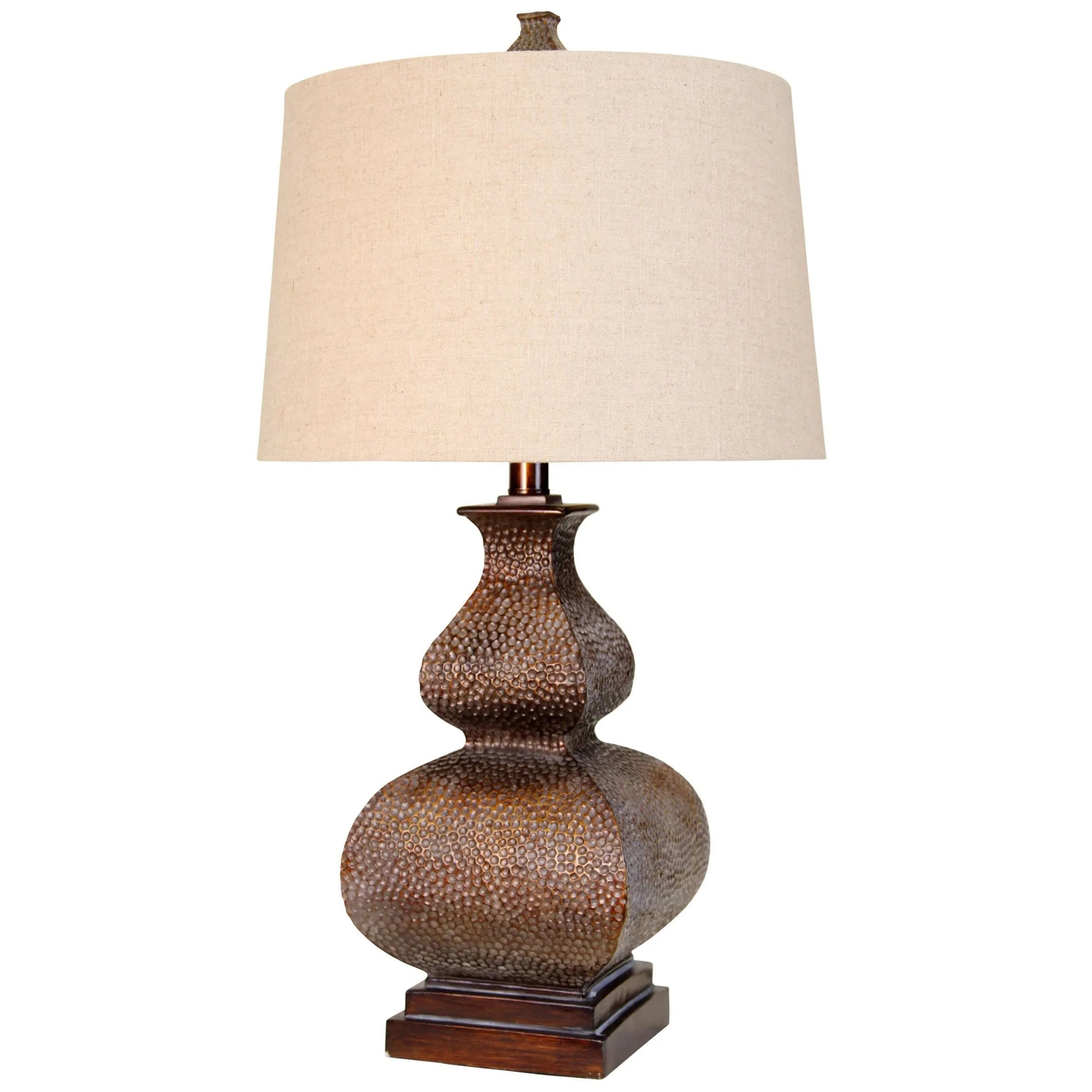 Copper Grove Rennes Transitional Golden White-wash Table Lamp