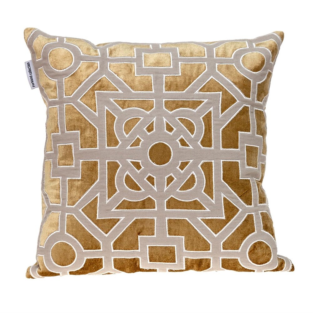 Parkland Collection Hazel Transitional Gold Throw Pillow