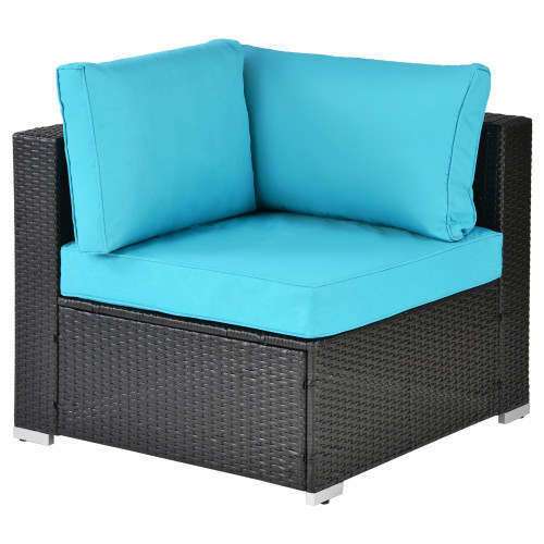 Outdoor Garden Patio Furniture 5 Piece PE Rattan W...