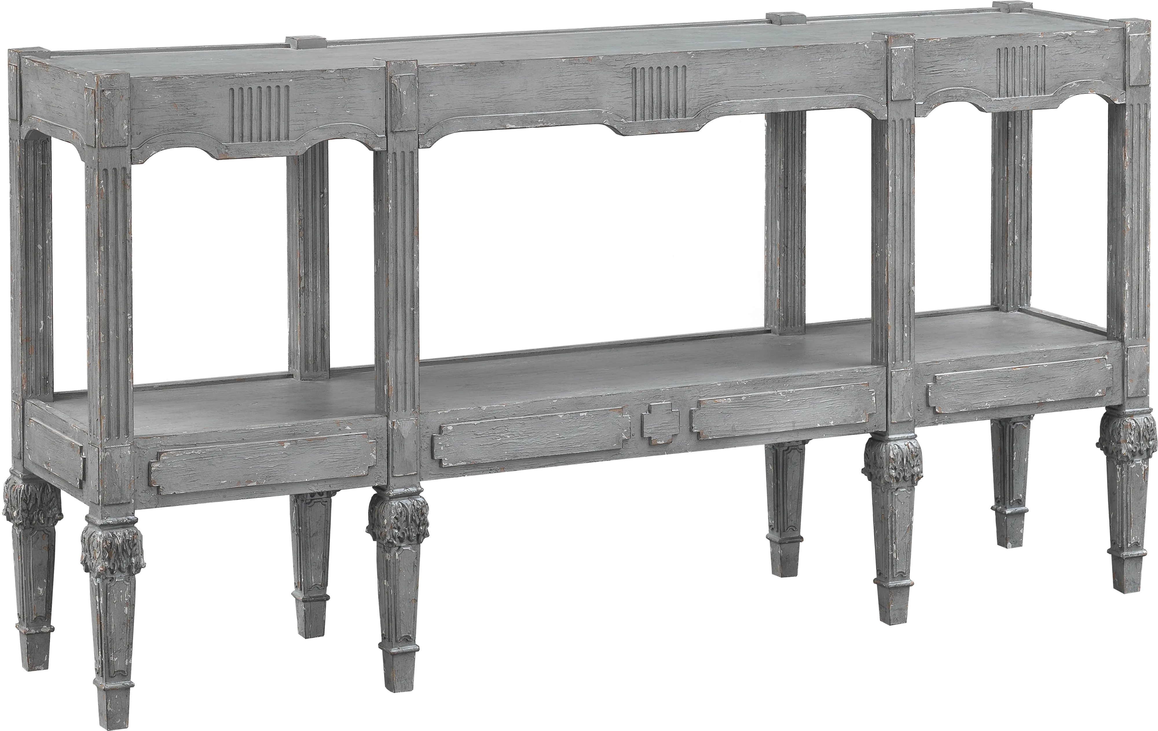 Florentine Vintage Gray Console Table