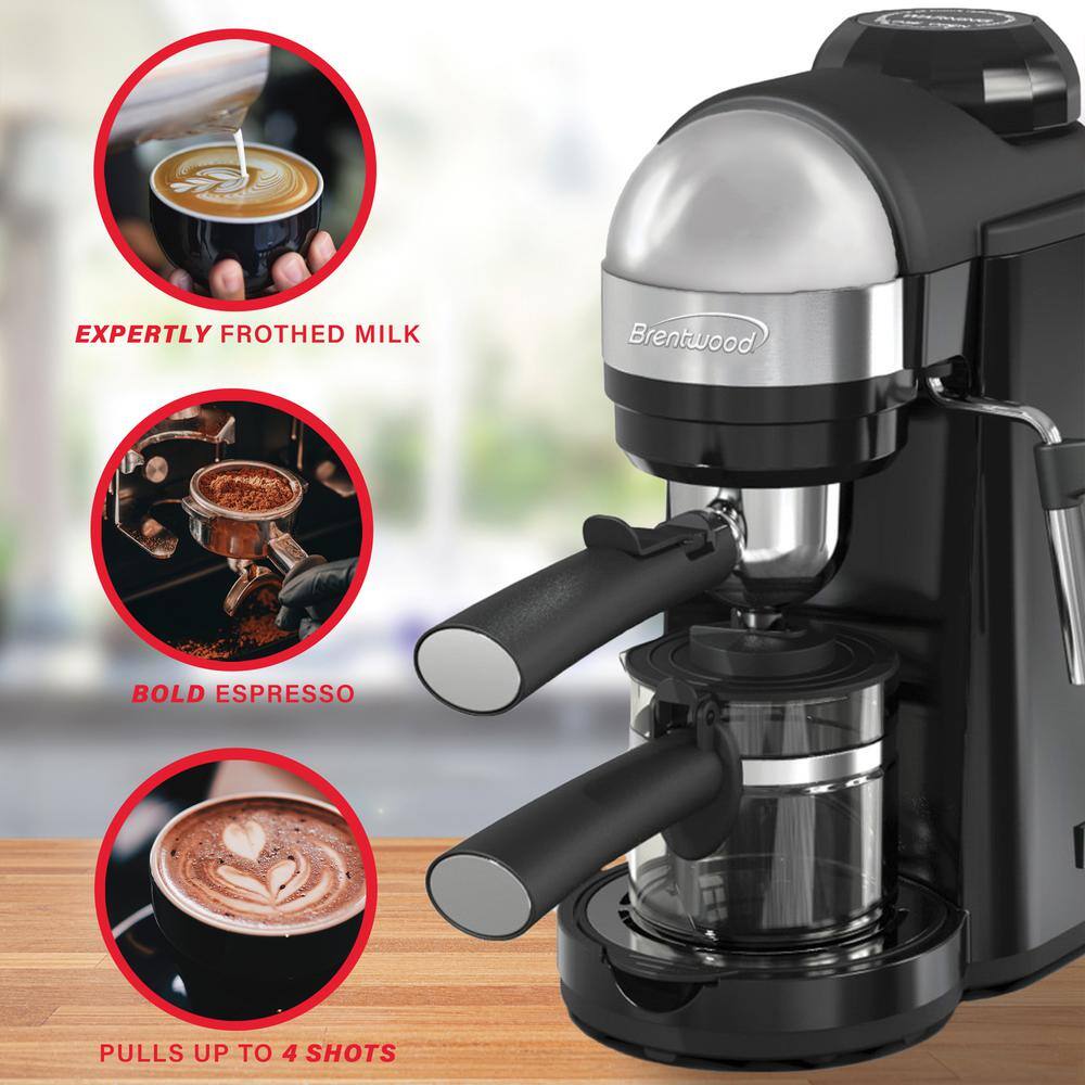 Brentwood GA-135BK Espresso and Cappuccino Maker in Black 985115510M