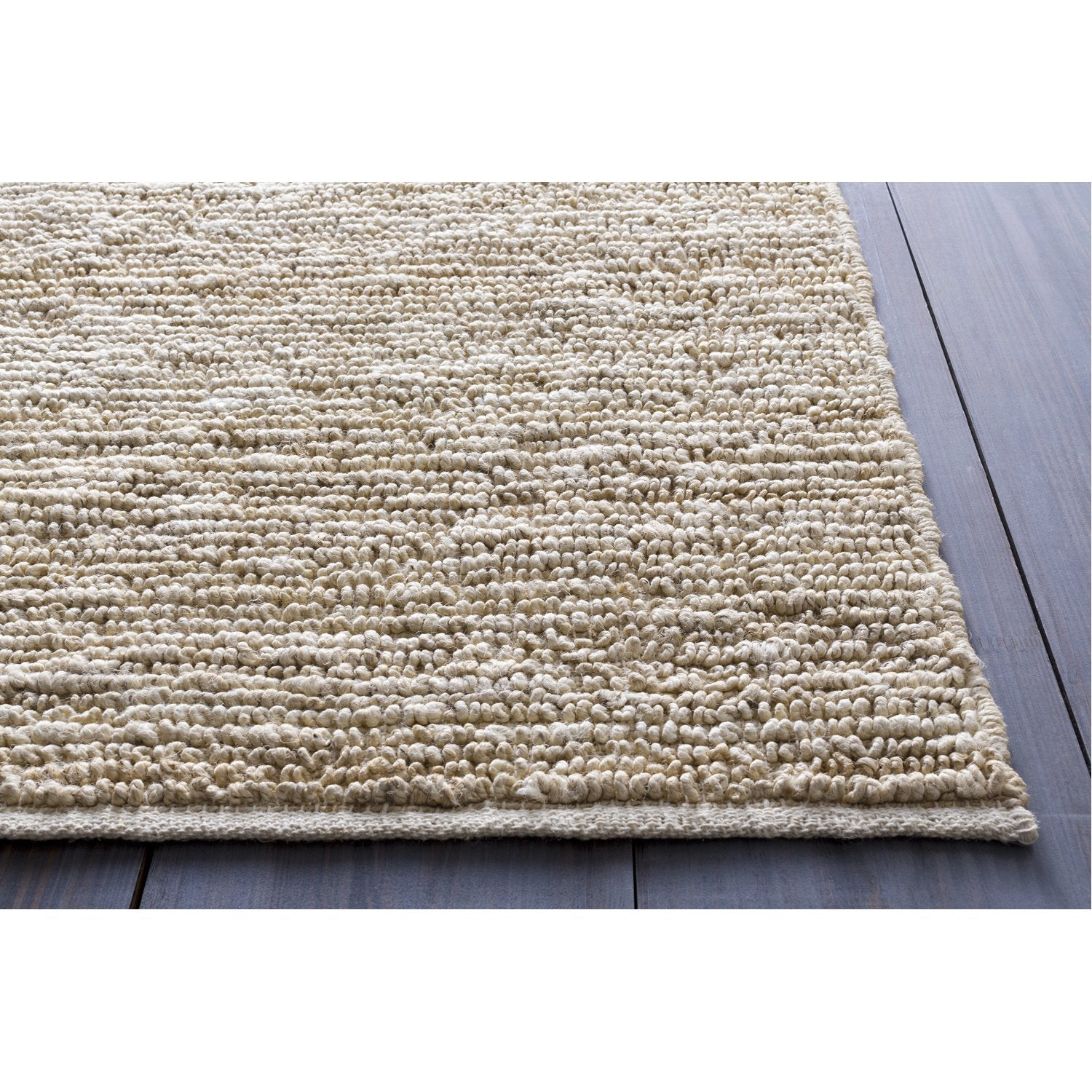 Continental Collection Jute Area Rug in Antique White