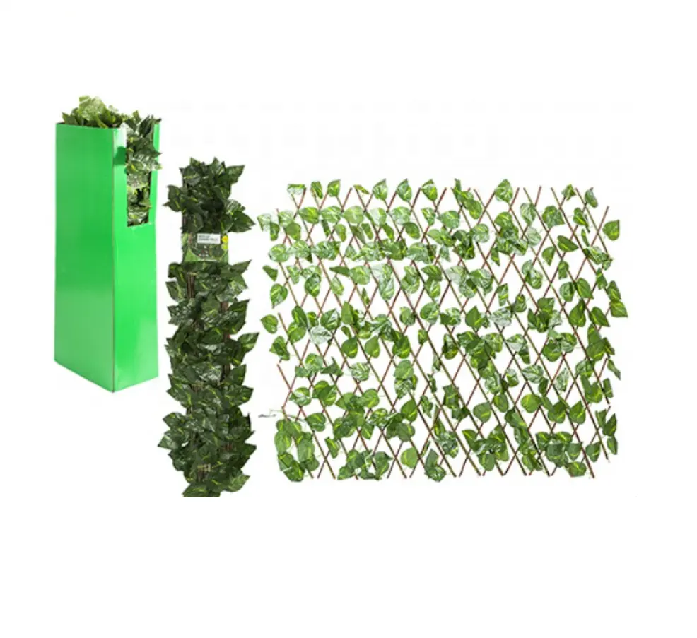 Wholesale Price Garden Landscaping and Decking Artifical Plant Lavender Ivy Leaf Fence Decoration