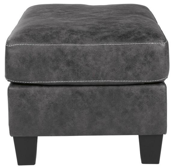 Benjara BM210844 Rectangular Ottoman with Tapered ...