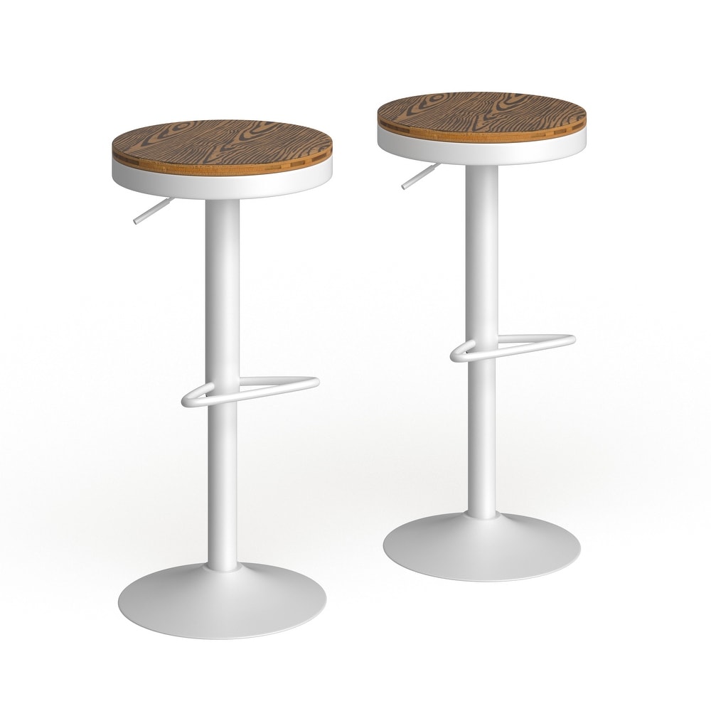 Carbon Loft Goddard Industrial Adjustable Bar Stool (Set of 2)