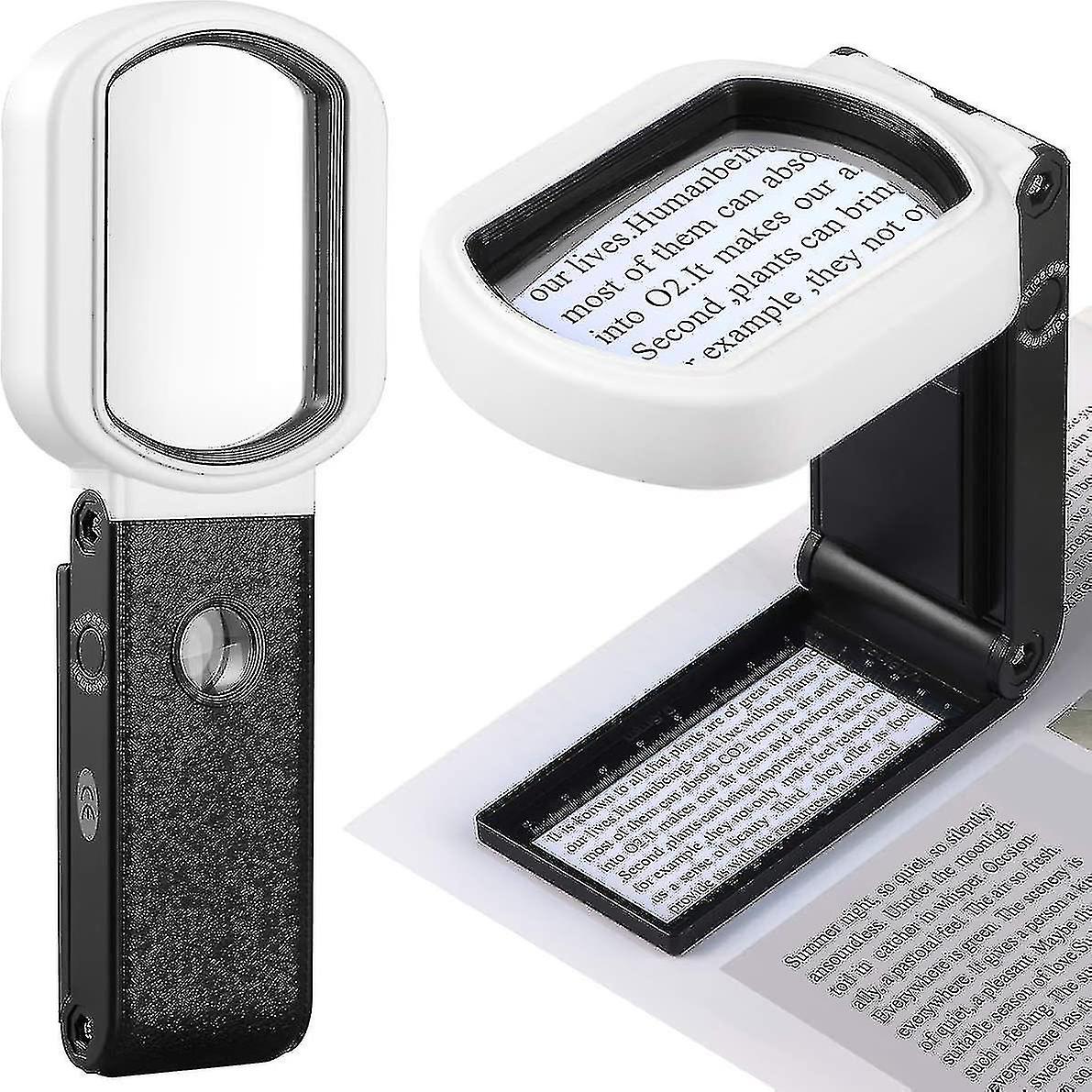 Rectangular Magnifying Glass For Seniors Low Vision Books Pages