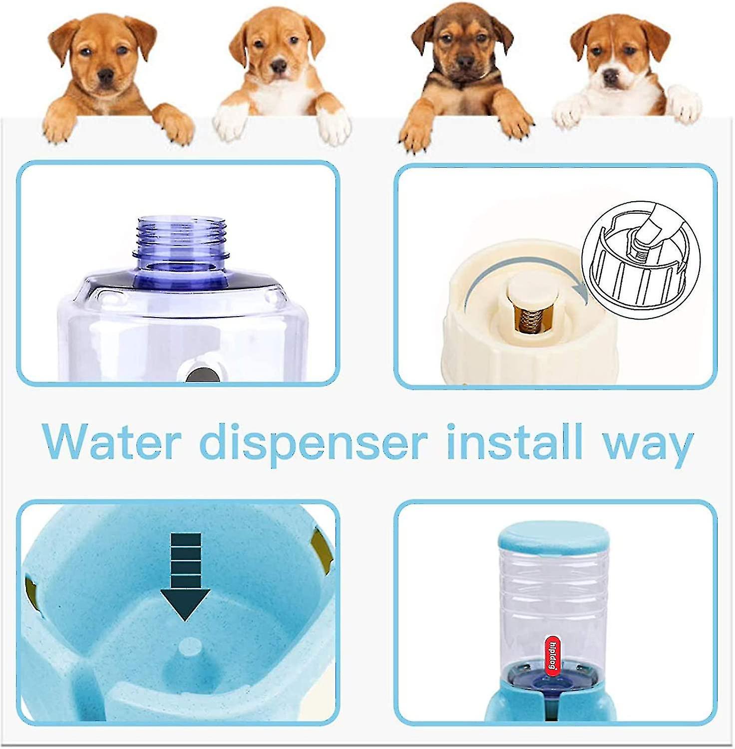 Automatic Water And Food Dispenser Compatible With Pets Cats Dogs 11 Gallon With 1 Water Dispenser And 1 Auto Feeder