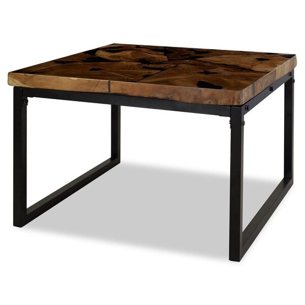 vidaXL Coffee Table Teak Resin 23.6