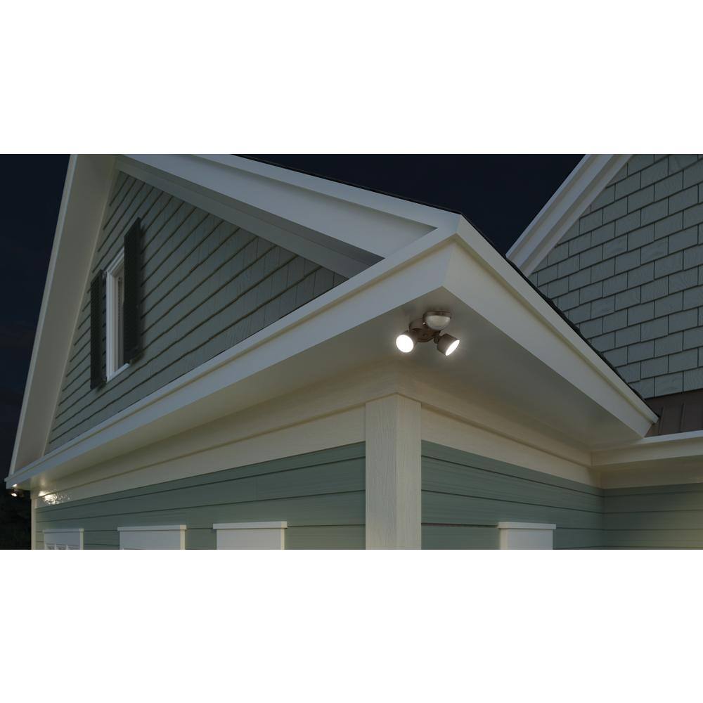 Lithonia Lighting Contractor Select HGX Dark Bronze Motion Activated Outdoor Integrated LED Flood Light HGX LED 2RH 40K 120 MO DDB M2