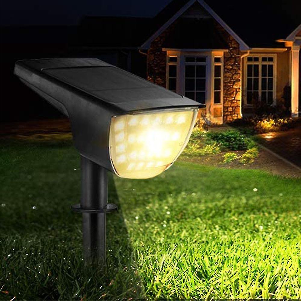 4 Pack Solar Landscape Spot Lights Outdoor 32 Led Ip65 Waterproof Wireless Lights Compatible With Garden Yard Driveway Walkway Pool Patio