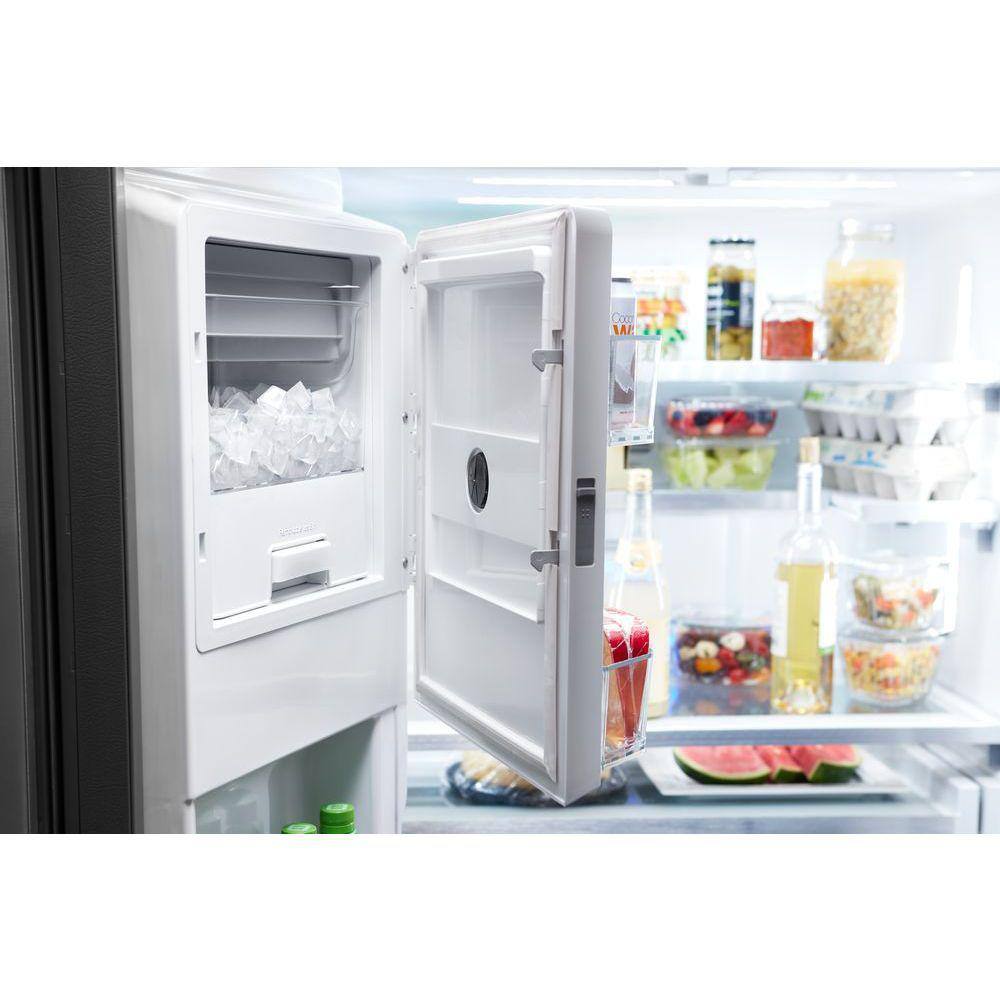 Whirlpool 24 cu. ft. French Door Refrigerator in Black Stainless Counter Depth WRF954CIHV