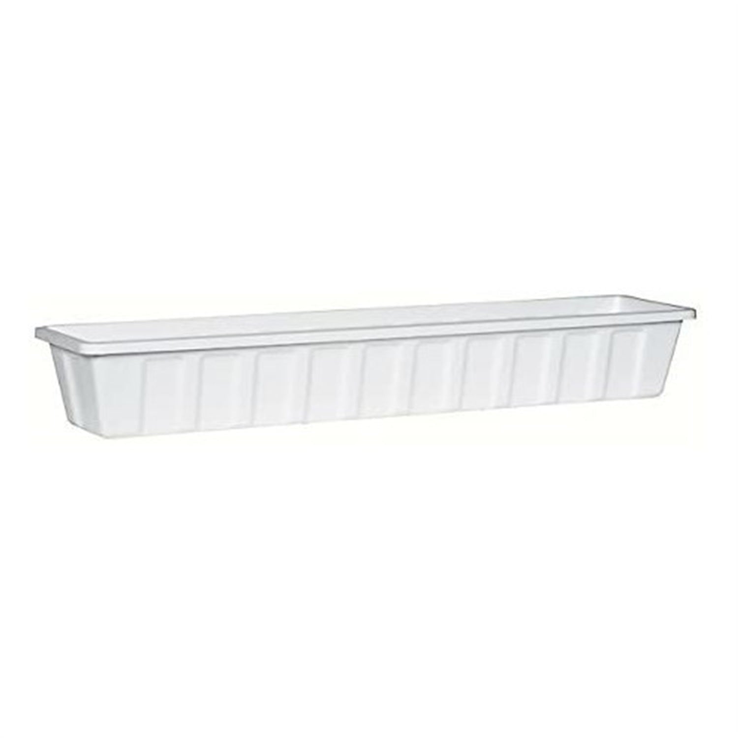 Novelty Poly-Pro Plastic Indoor/Outdoor Liner/Planter Flower Box, White 36 inch