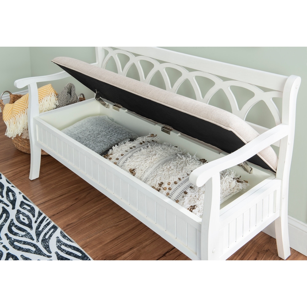 Elliana Flip Top Entryway Storage Bench