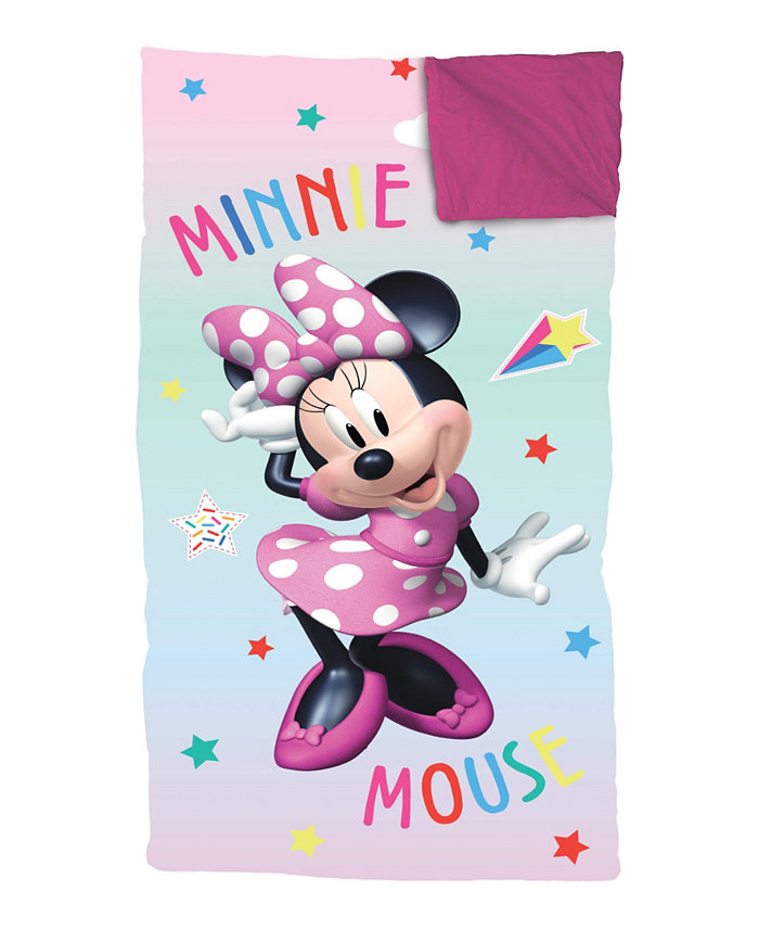 Jay Franco Minnie Mouse Boutique Minnie Rainbow Slumber Bag  Sack  54 x 27