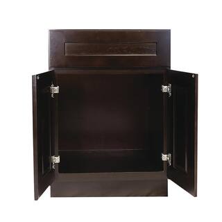 Design House Brookings Plywood Ready to Assemble Shaker 24x34.5x24 in. 2-Door 1-Drawer Base Kitchen Cabinet in Espresso 561951