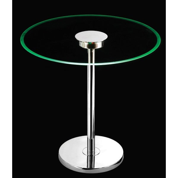 Comet Chrome Glass Table with Color Changing LEDs LED Table