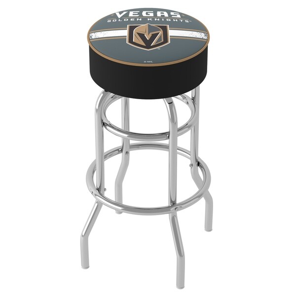 NHL Vegas Golden Knights 360 Degree Swivel Barstool with Foam Padded Seat