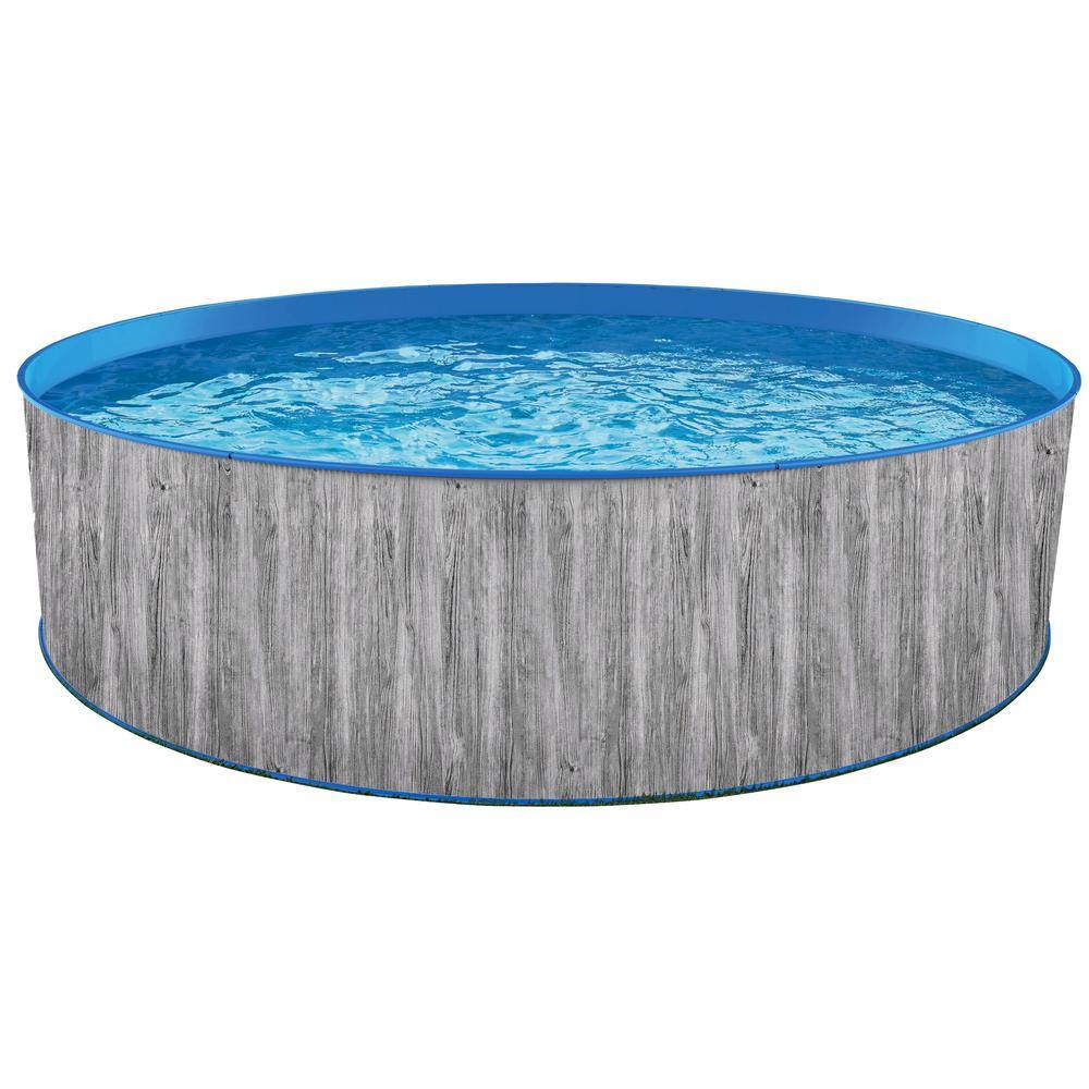 Blue Wave 12 ft. Round 36 in. D Capri Steel Wall Pool Package NB19788