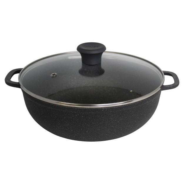 Imusa 3 5qt Cast Aluminum Gusto Caldero dutch Oven With Speckled Nonstick