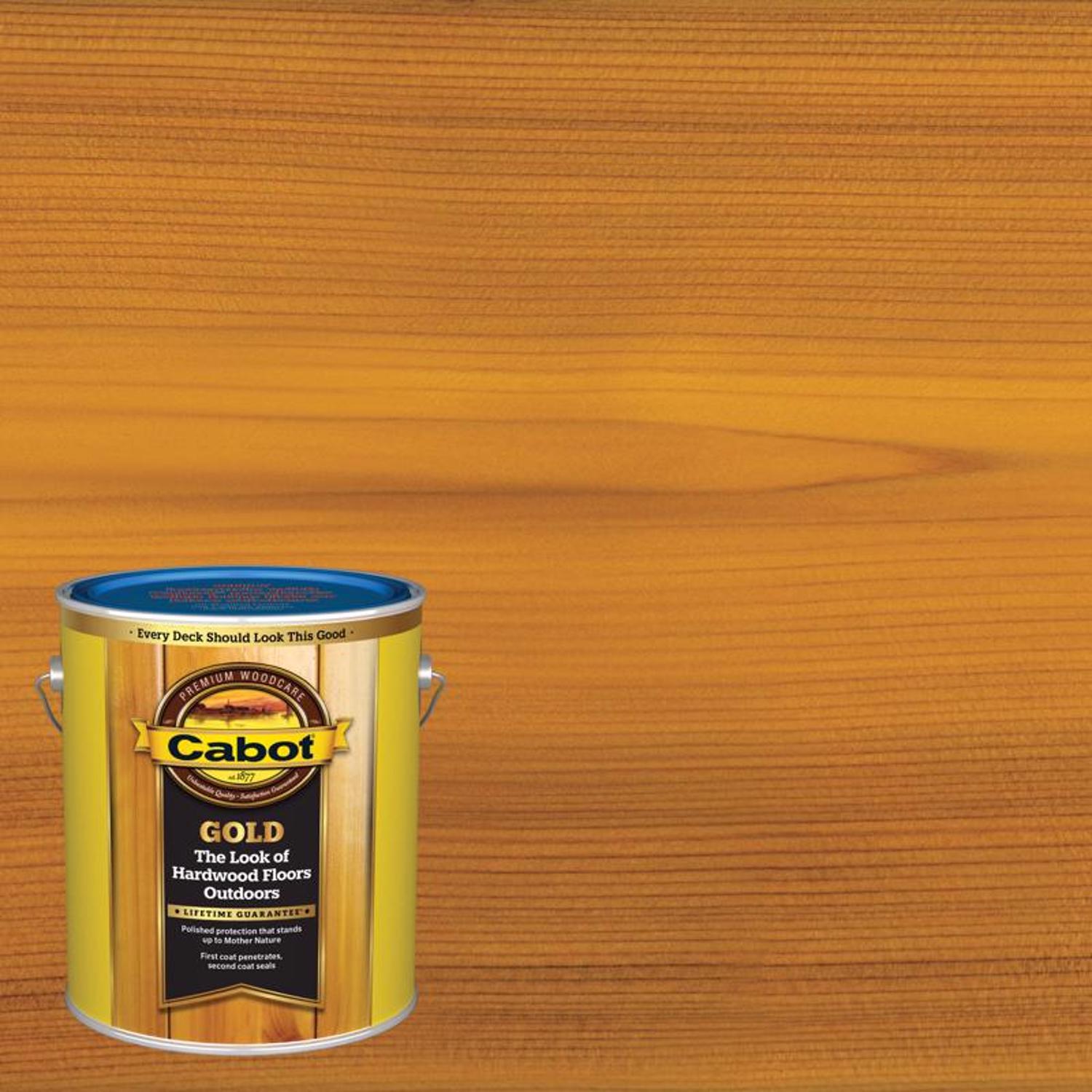 Cabot Gold Low VOC Satin Sun-Drenched Oak Oil-Based Deck Varnish 1 gal