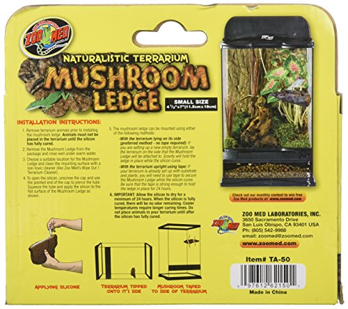 ZOO MED LABORATORIES INC-TA-50 Naturalistic Terrarium Mushroom Ledge  Green