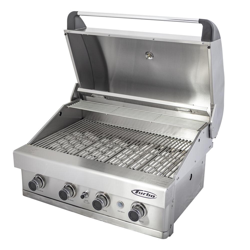 Turbo 32-Inch 4-Burner Built-In Natural Gas Grill