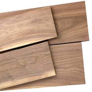 24 in. x 4 in. x 0.75 in. S4S Select Grade Walnut Kiln Dried Boards (3-Pack) 13WW22470368