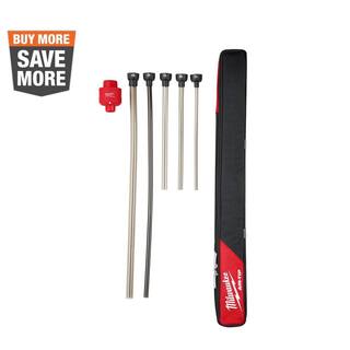 MW AIR-TIP 1-14 in. - 2-12 in. Long Reach Flexible Hose Set WetDry Shop Vacuum Attachment (5-Piece) 49-90-2037