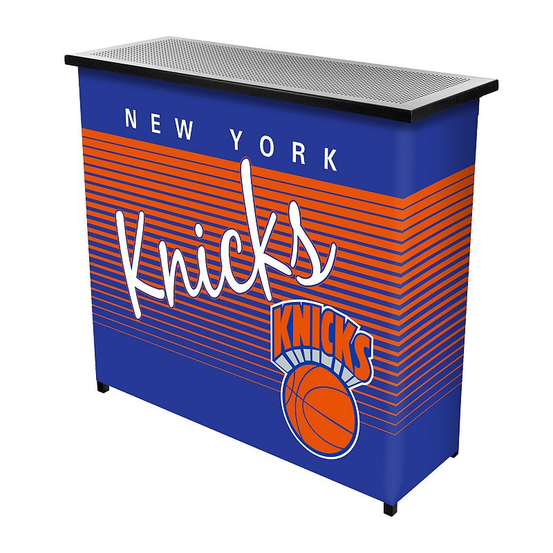 New York Knicks Hardwood Classics 2-Shelf Portable Bar with Case